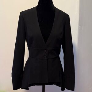 BCBGMaxAzria Black slim fit V-Neck Blazer